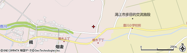 秋田県潟上市昭和豊川槻木（大宮）周辺の地図