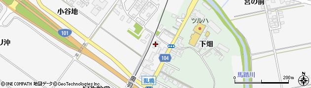 秋田県潟上市昭和大久保阿弥陀堂107周辺の地図