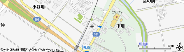 秋田県潟上市昭和大久保阿弥陀堂106周辺の地図