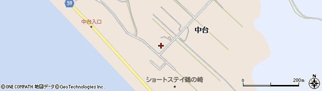 秋田県男鹿市船川港台島中台122周辺の地図