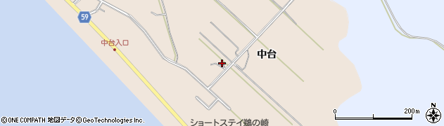 秋田県男鹿市船川港台島中台120周辺の地図