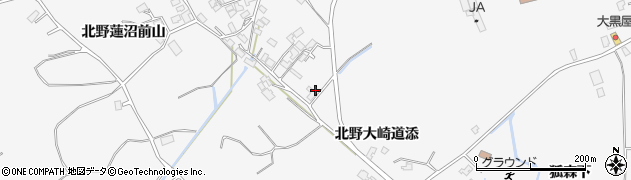 秋田県潟上市昭和大久保（北野大崎道添）周辺の地図