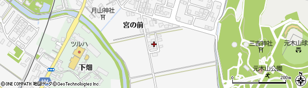 秋田県潟上市昭和大久保宮の前265周辺の地図