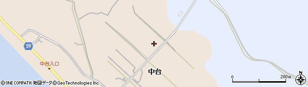 秋田県男鹿市船川港台島中台22周辺の地図