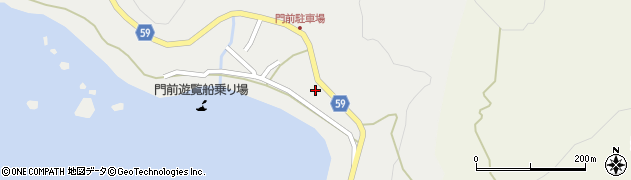 秋田県男鹿市船川港本山門前垂水1周辺の地図