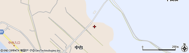 秋田県男鹿市船川港台島中台102周辺の地図