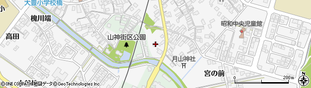 秋田県潟上市昭和大久保宮の前192周辺の地図