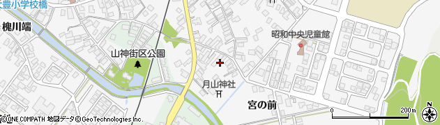 秋田県潟上市昭和大久保宮の前165周辺の地図