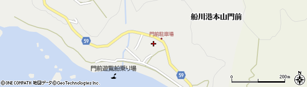 秋田県男鹿市船川港本山門前垂水周辺の地図