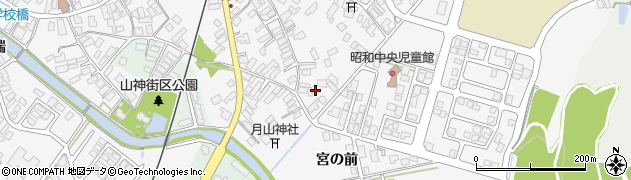 秋田県潟上市昭和大久保宮の前316周辺の地図