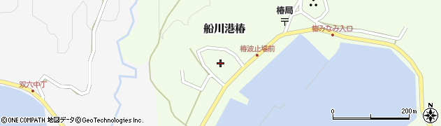 秋田県男鹿市船川港椿家ノ後周辺の地図