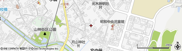 秋田県潟上市昭和大久保宮の前71周辺の地図