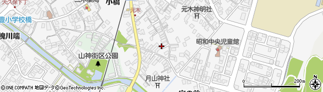 秋田県潟上市昭和大久保宮の前120周辺の地図