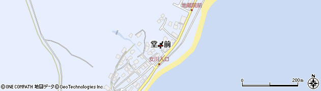 秋田県男鹿市船川港女川（堂ノ前）周辺の地図