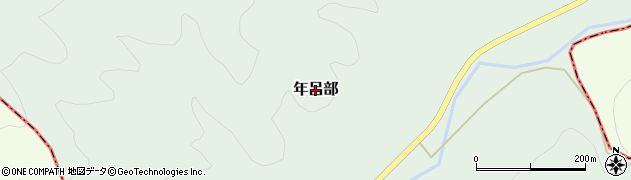 岩手県田野畑村（下閉伊郡）年呂部周辺の地図