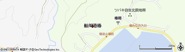 秋田県男鹿市船川港椿周辺の地図