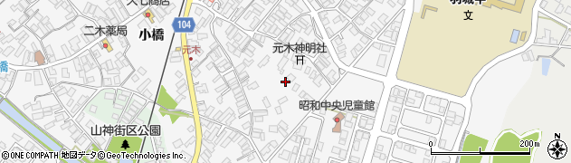 秋田県潟上市昭和大久保宮の前周辺の地図