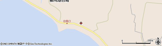 秋田県男鹿市船川港台島野竹32周辺の地図