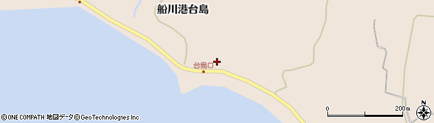 秋田県男鹿市船川港台島野竹周辺の地図