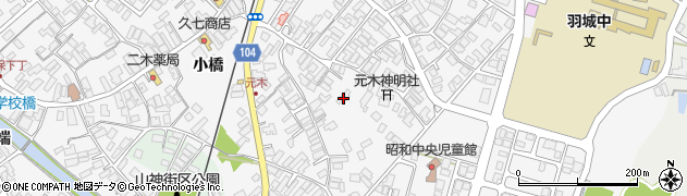 秋田県潟上市昭和大久保宮の前57周辺の地図
