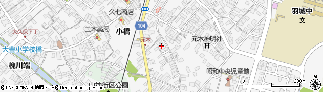 秋田県潟上市昭和大久保宮の前112周辺の地図