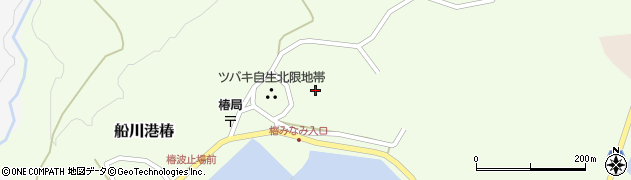 秋田県男鹿市船川港椿（東）周辺の地図