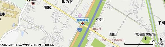 豊川竜毛周辺の地図
