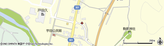 岩手県盛岡市芋田周辺の地図