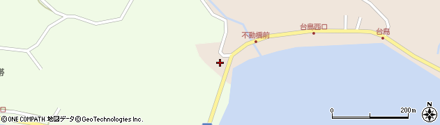 秋田県男鹿市船川港台島（不動前）周辺の地図