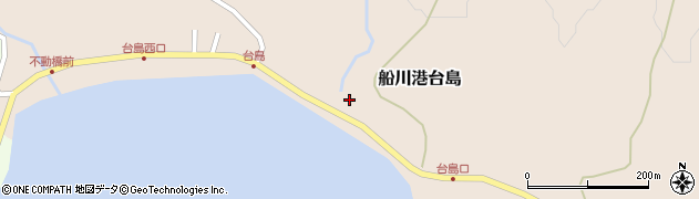 秋田県男鹿市船川港台島野竹132周辺の地図
