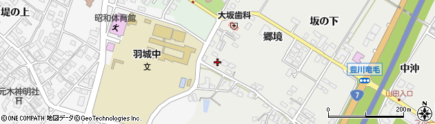 秋田県潟上市昭和豊川竜毛下斉藤田1周辺の地図