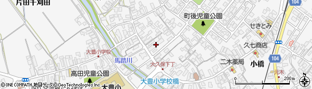 秋田県潟上市昭和大久保町後25周辺の地図