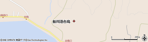 秋田県男鹿市船川港台島小橋下周辺の地図