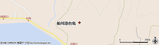 秋田県男鹿市船川港台島（小橋下）周辺の地図