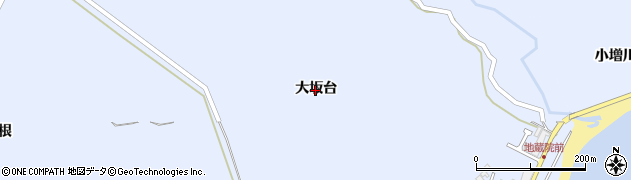 秋田県男鹿市船川港女川（大坂台）周辺の地図