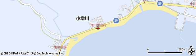 増川住宅前周辺の地図