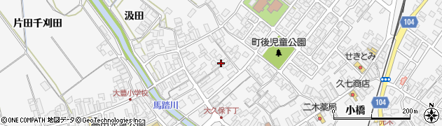 秋田県潟上市昭和大久保町後114周辺の地図