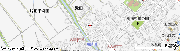 秋田県潟上市昭和大久保汲田10周辺の地図