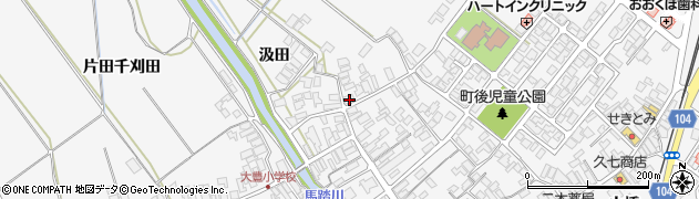 秋田県潟上市昭和大久保町後1周辺の地図