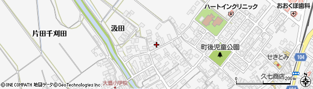秋田県潟上市昭和大久保町後5周辺の地図