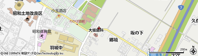 秋田県潟上市昭和豊川竜毛下斉藤田8周辺の地図