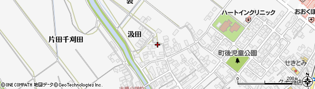 秋田県潟上市昭和大久保汲田37周辺の地図