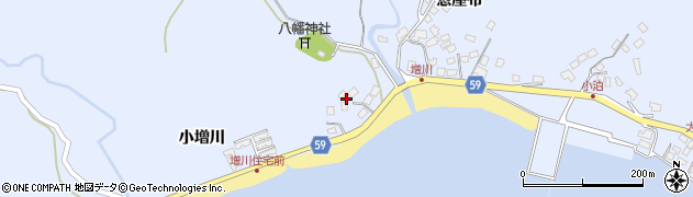 秋田県男鹿市船川港増川宮ノ下周辺の地図