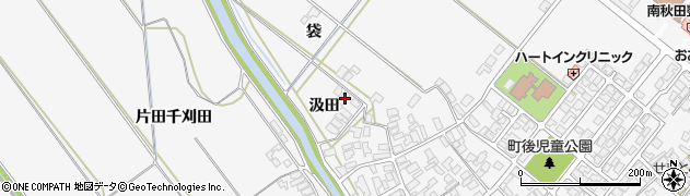 秋田県潟上市昭和大久保汲田85周辺の地図