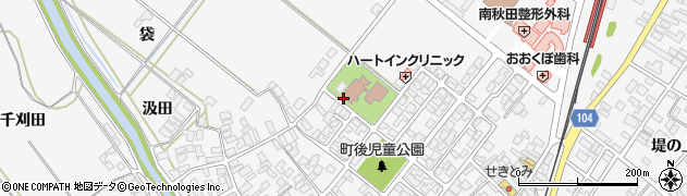 秋田県潟上市昭和大久保町後244周辺の地図
