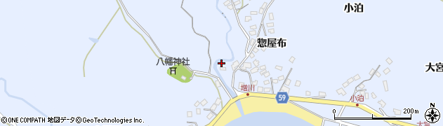 秋田県男鹿市船川港増川惣屋布35周辺の地図