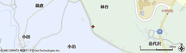 秋田県男鹿市船川港南平沢林台28周辺の地図