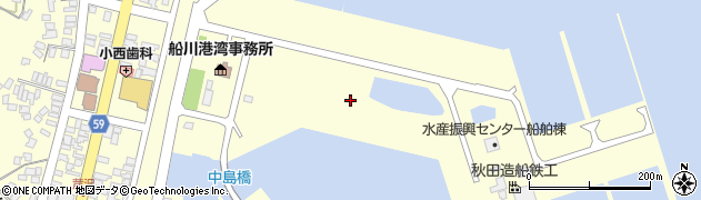秋田県男鹿市船川港船川外ケ沢周辺の地図