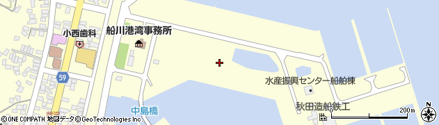 秋田県男鹿市船川港船川（外ケ沢）周辺の地図
