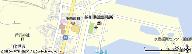 秋田県男鹿市船川港船川外ケ沢136周辺の地図